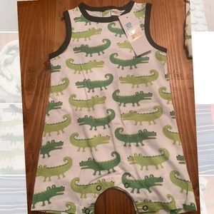 Peppy Mini Alligator Romper NWT 2T
